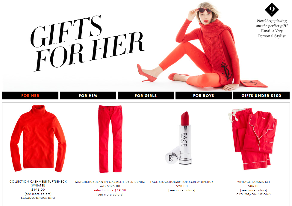 hoe de J-crew met succes last minute shoppers voor de feestdagen aantrekt